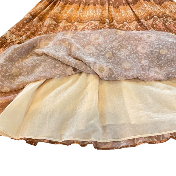 Spell and the Gypsy Utopia Boho Maxi Dress Womens XS Cinnamon Strappy Sleeveless - Picture 12 of 16